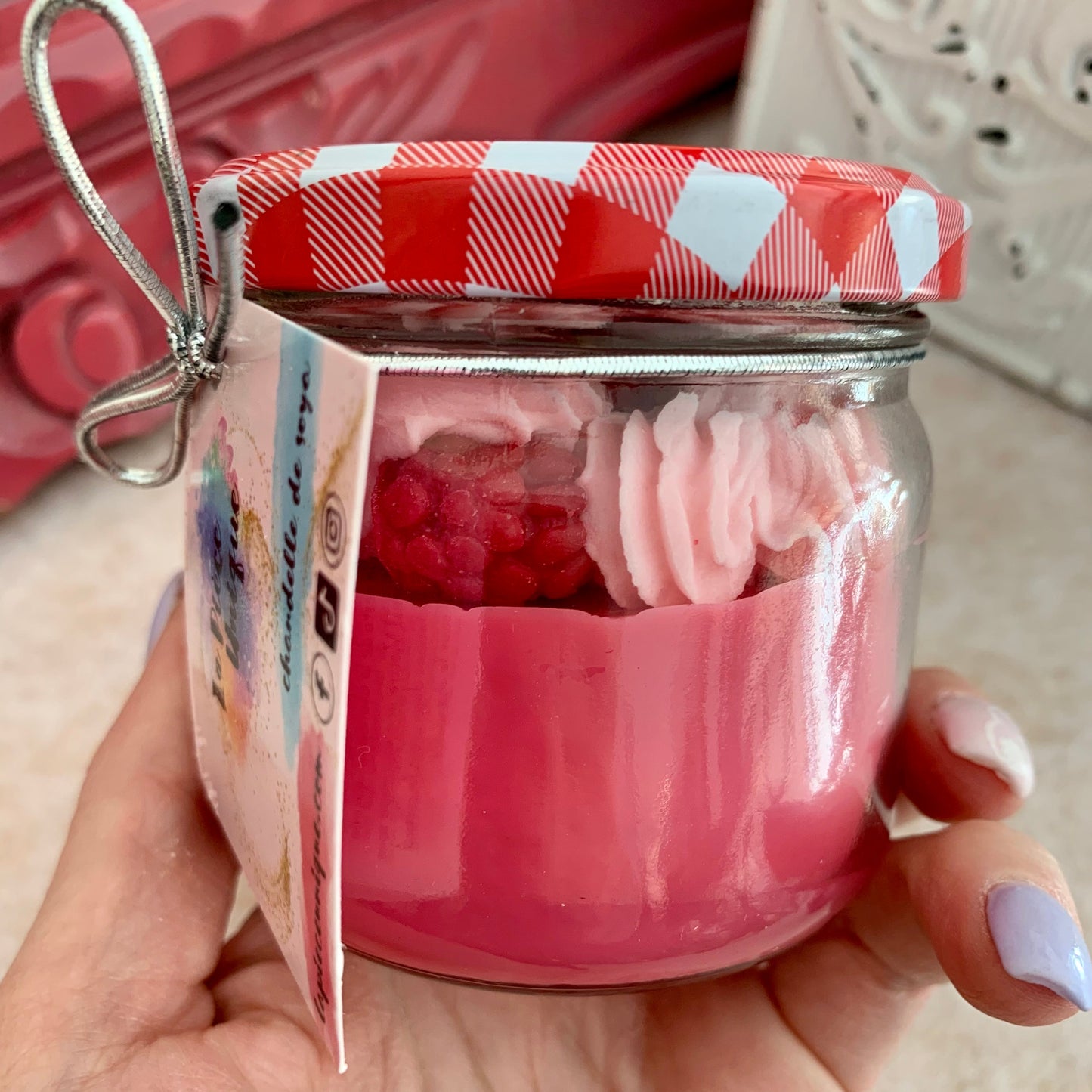 Framboise surette - Bougies de soya & cires à brûleur - Formats variés