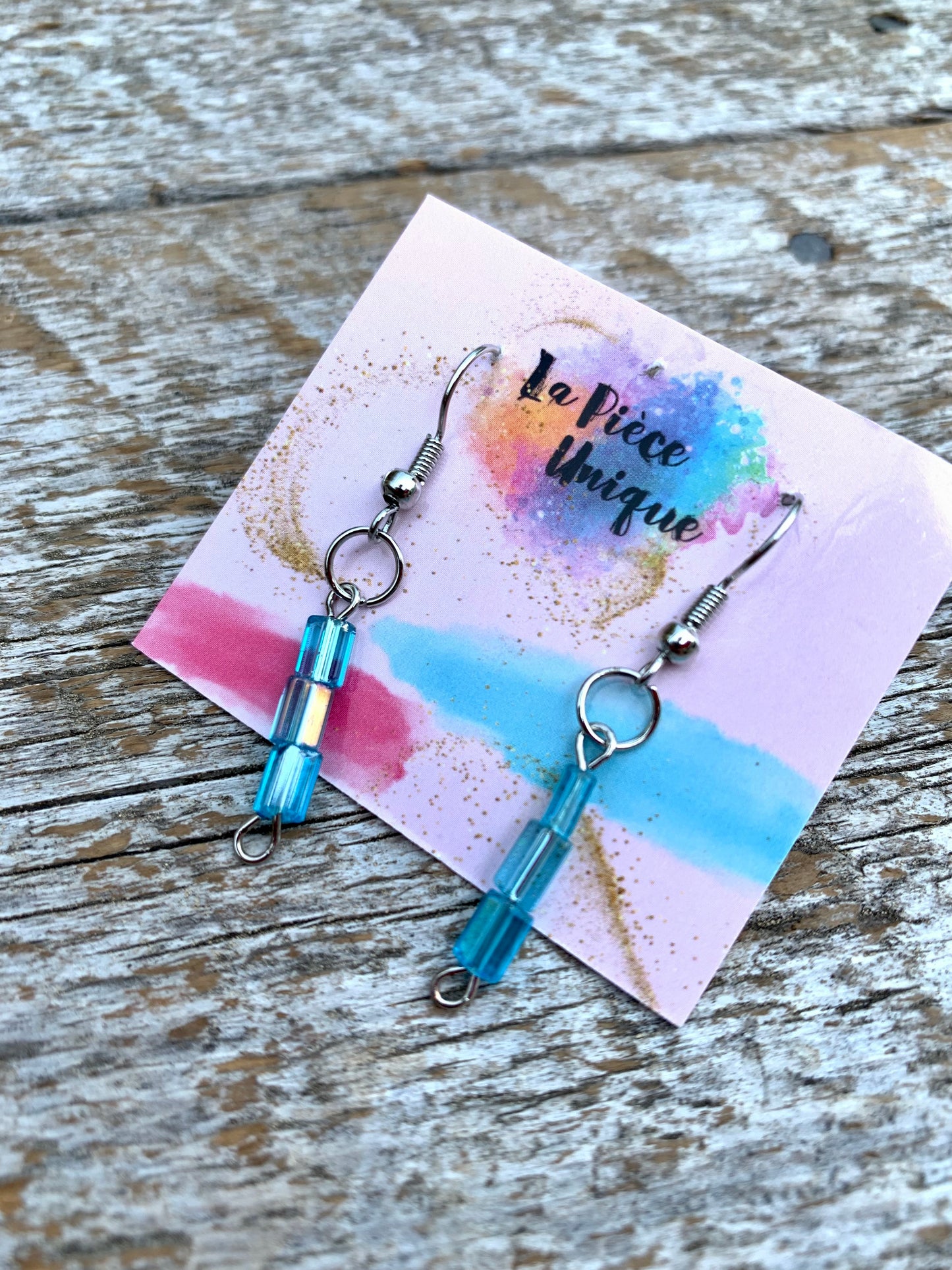 Boucles d’oreilles en perles - Courtes ( +/- 2,5cm )