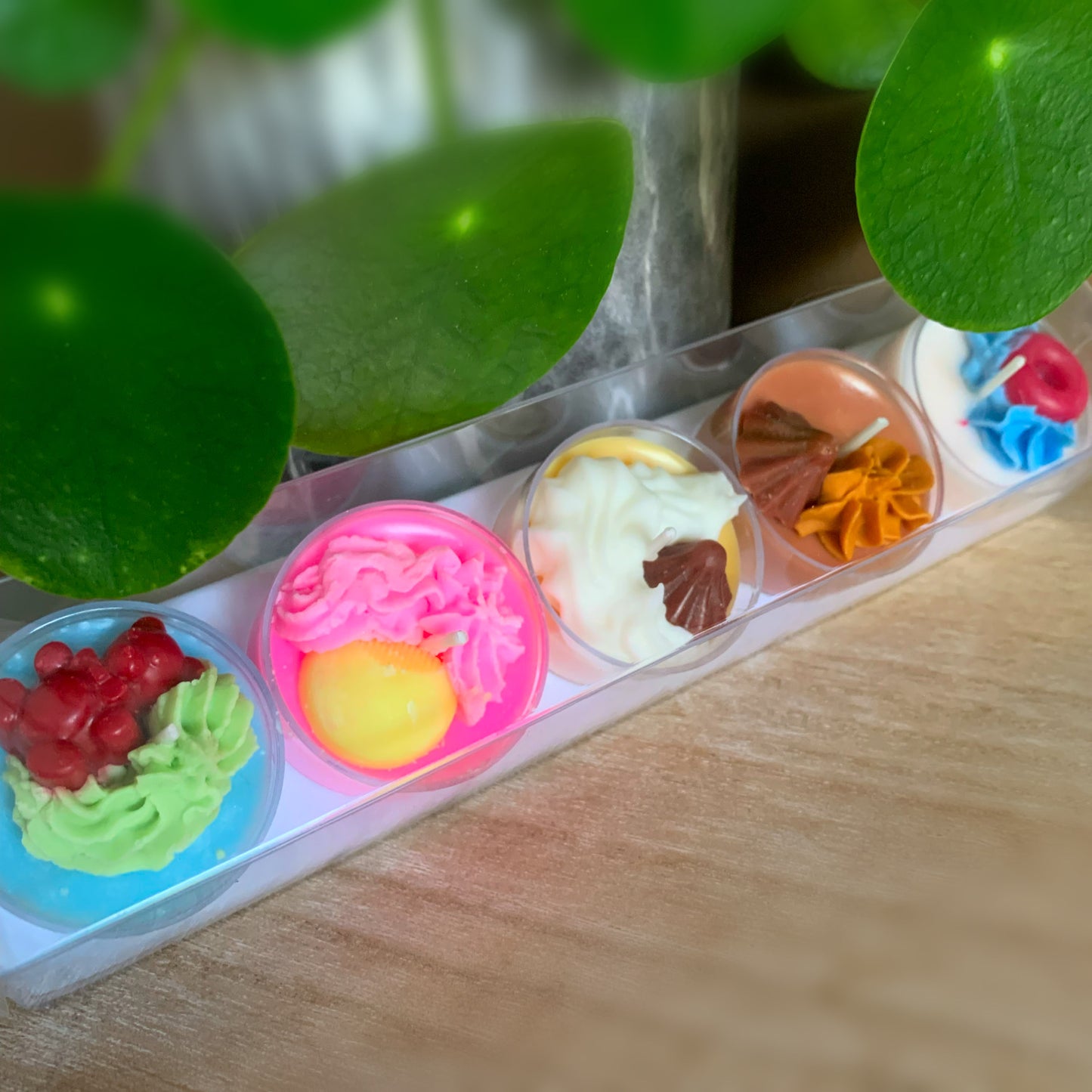 Paquets de 5 Tealights - 100% soya - Emballages MIXTES