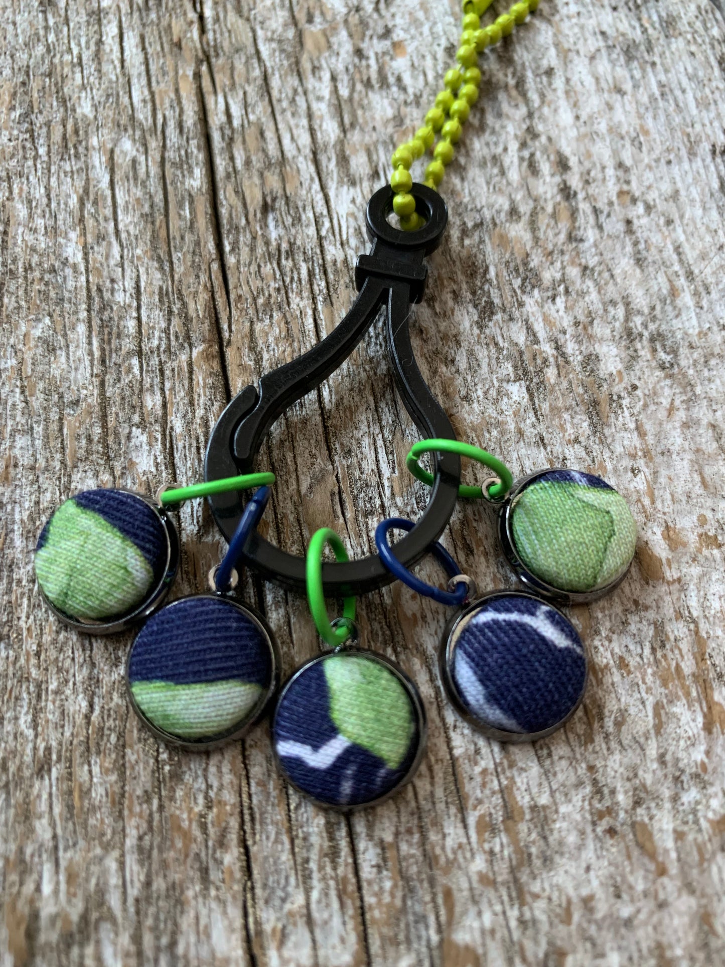 Ensemble de 5 marqueurs de mailles en tissu