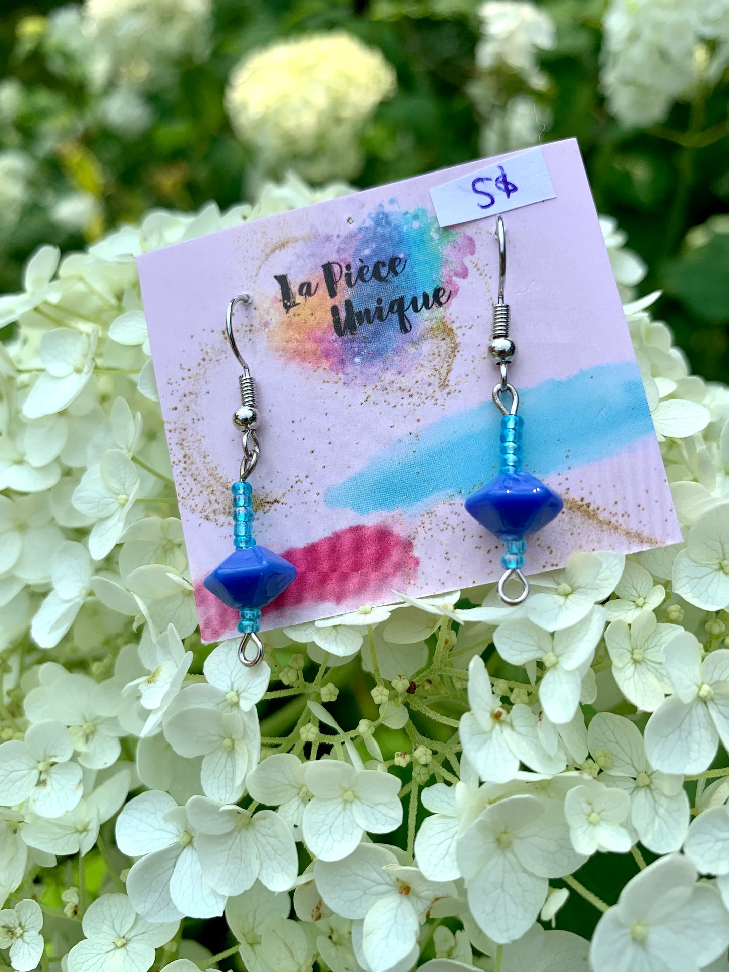 Boucles d’oreilles en perles - Courtes ( +/- 2,5cm )