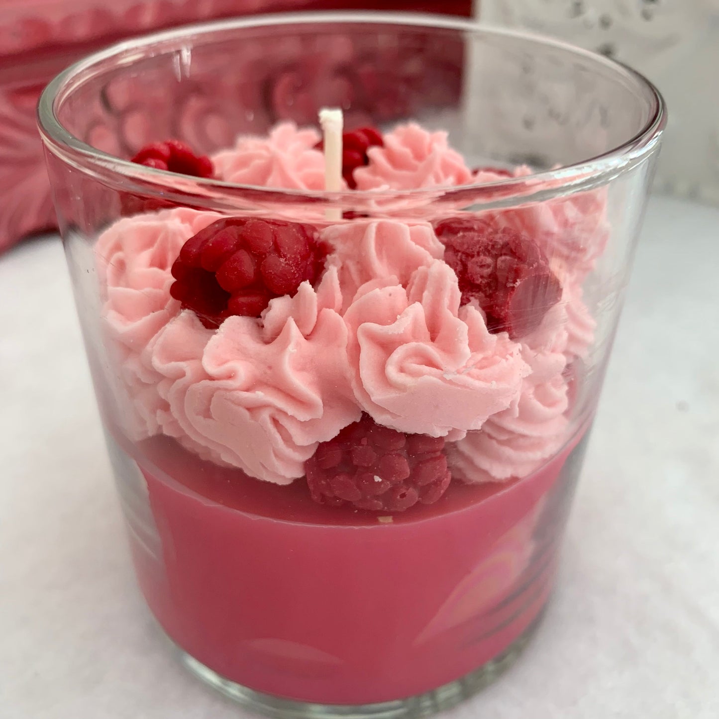 Framboise surette - Bougies de soya & cires à brûleur - Formats variés