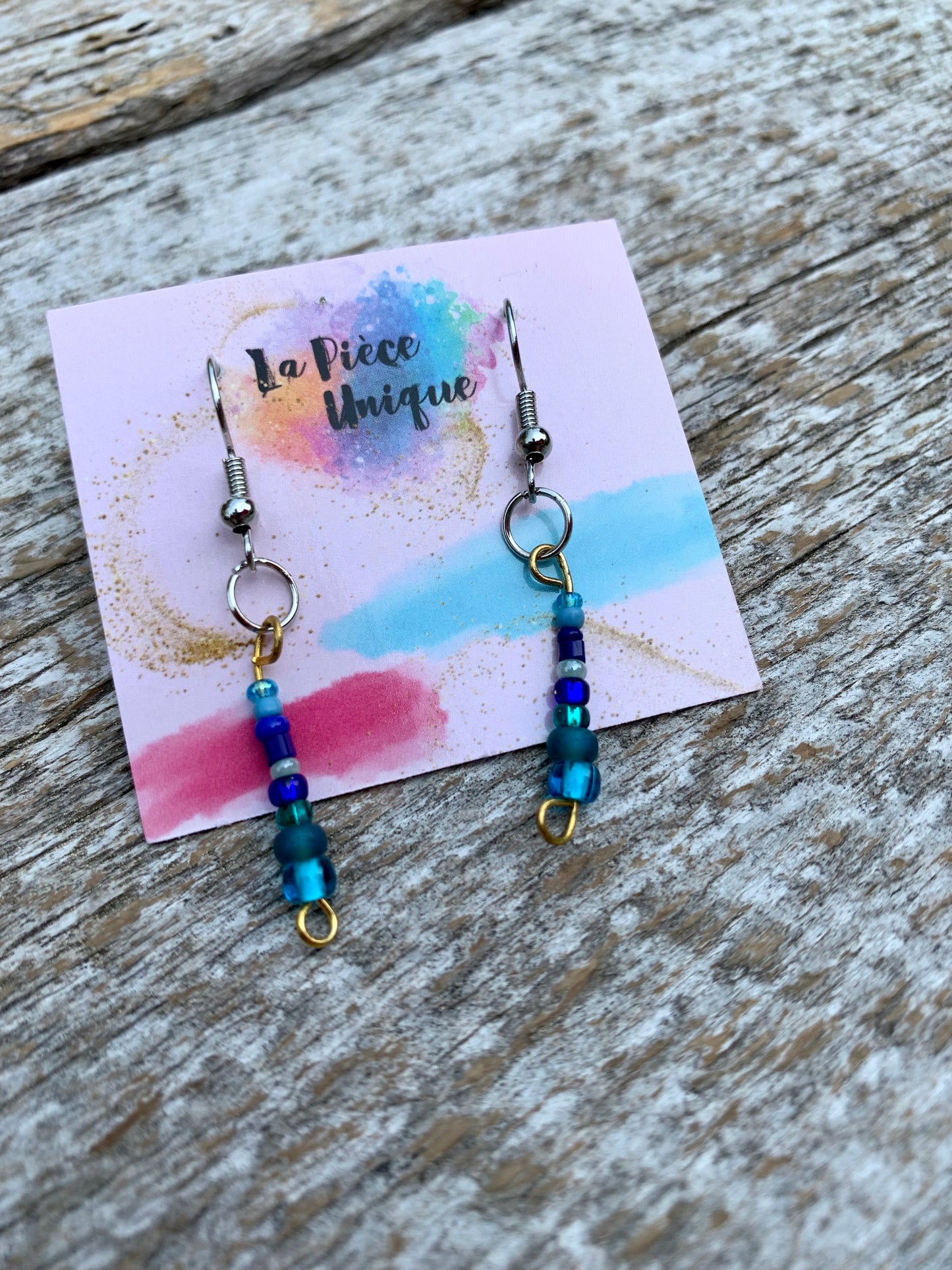 Boucles d’oreilles en perles - Moyennes ( +/- 3cm )