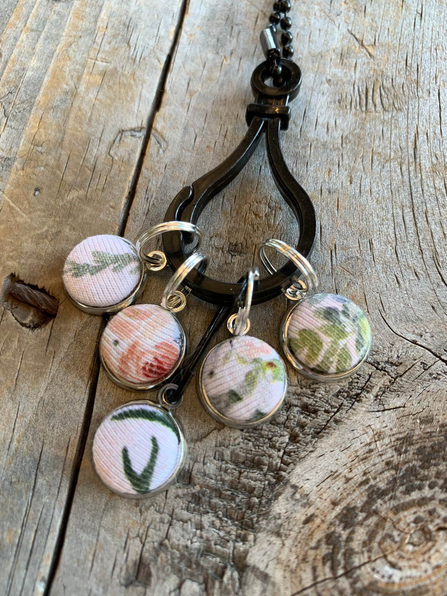 Ensemble de 5 marqueurs de mailles en tissu