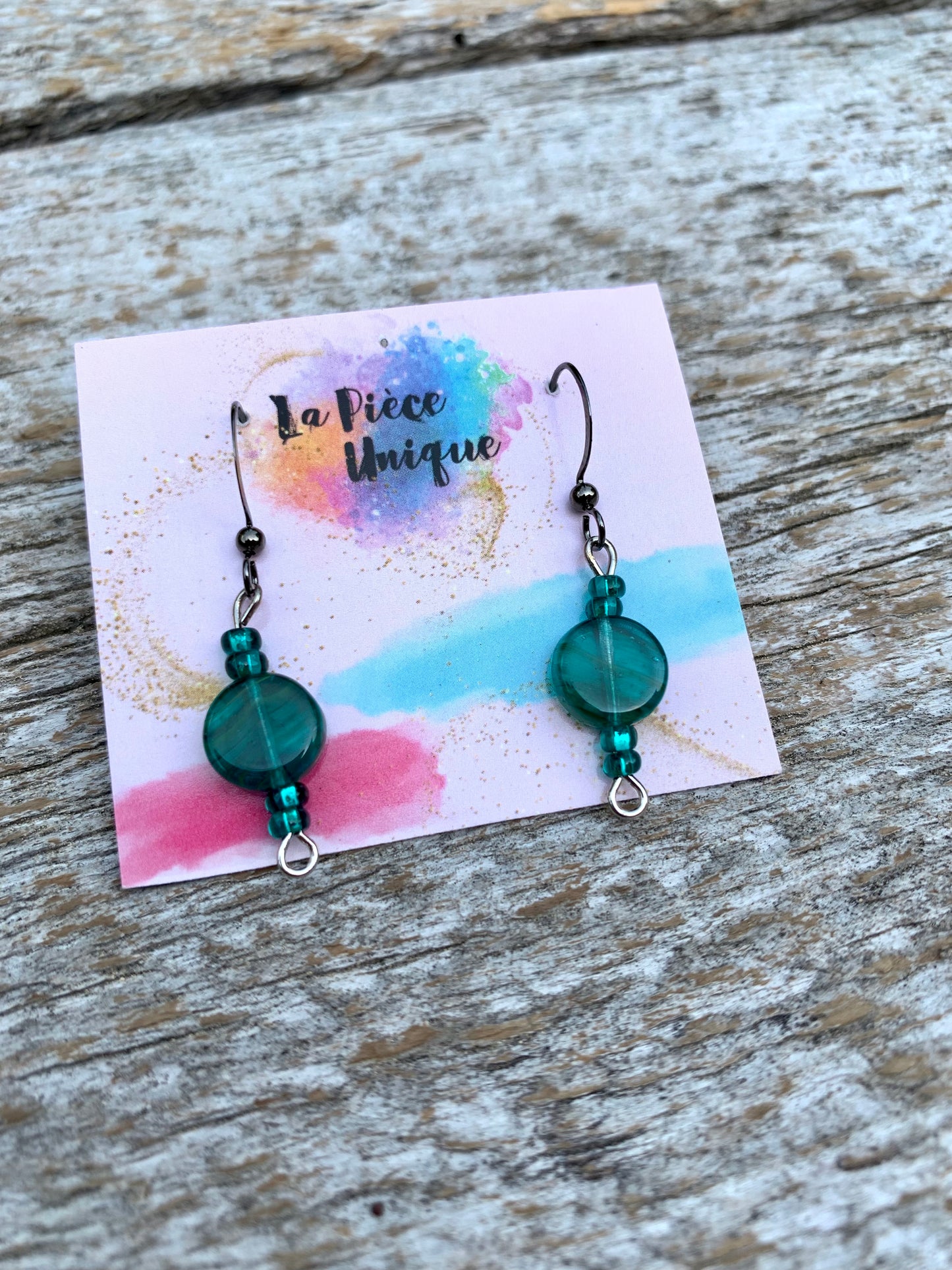 Boucles d’oreilles en perles - Courtes ( +/- 2,5cm )