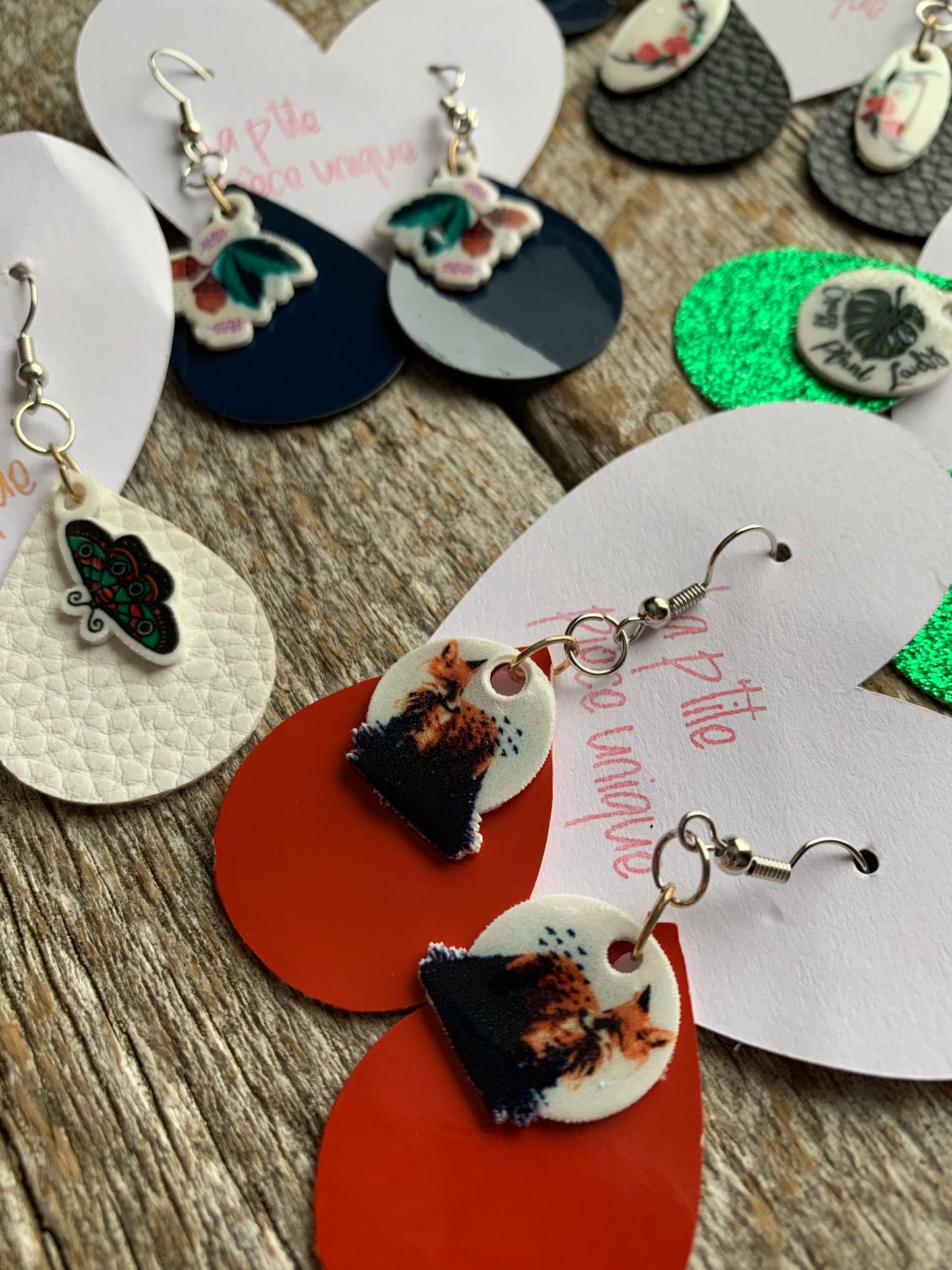 Boucles d’oreilles Cuirette & image