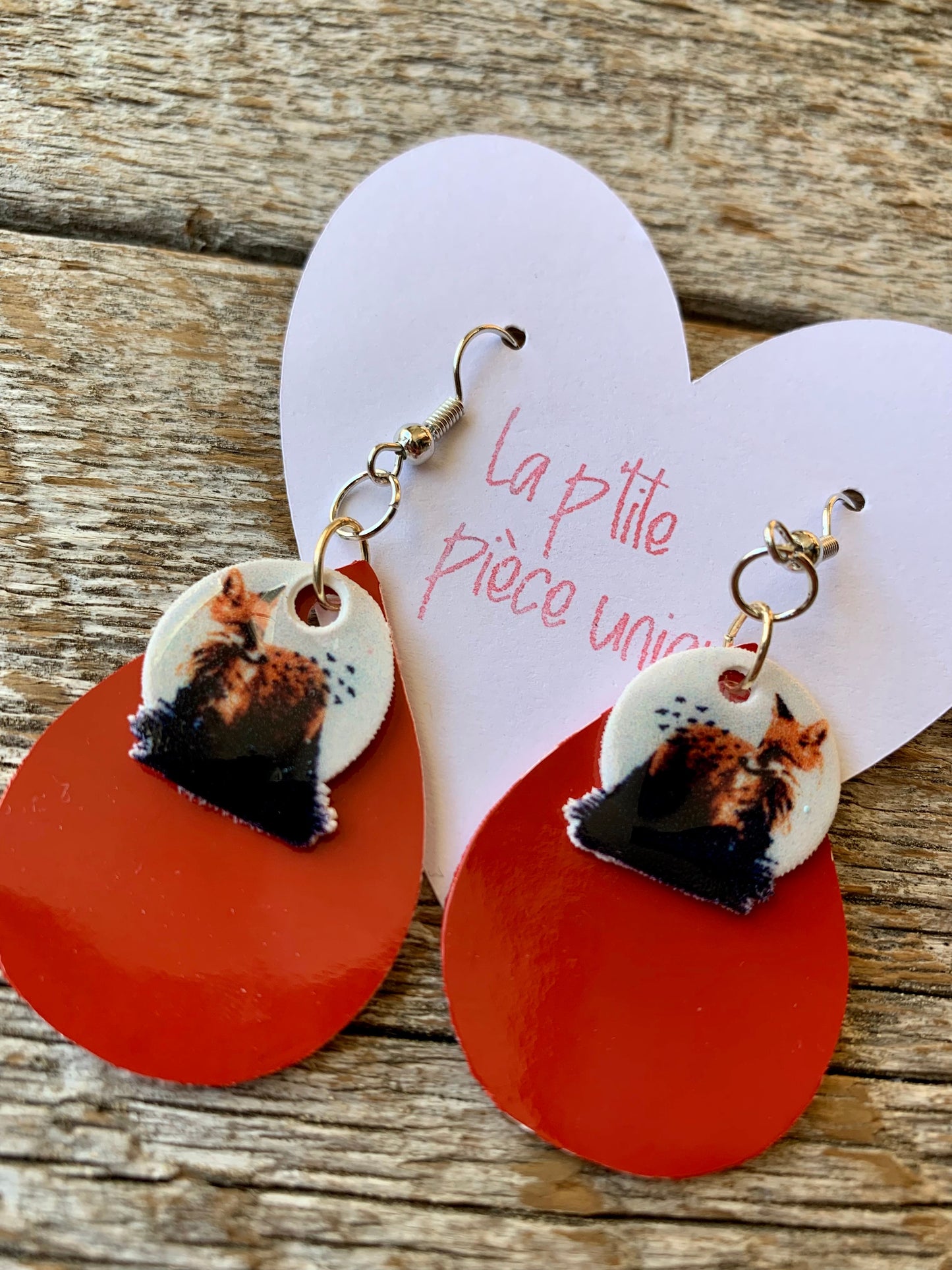 Boucles d’oreilles Cuirette & image