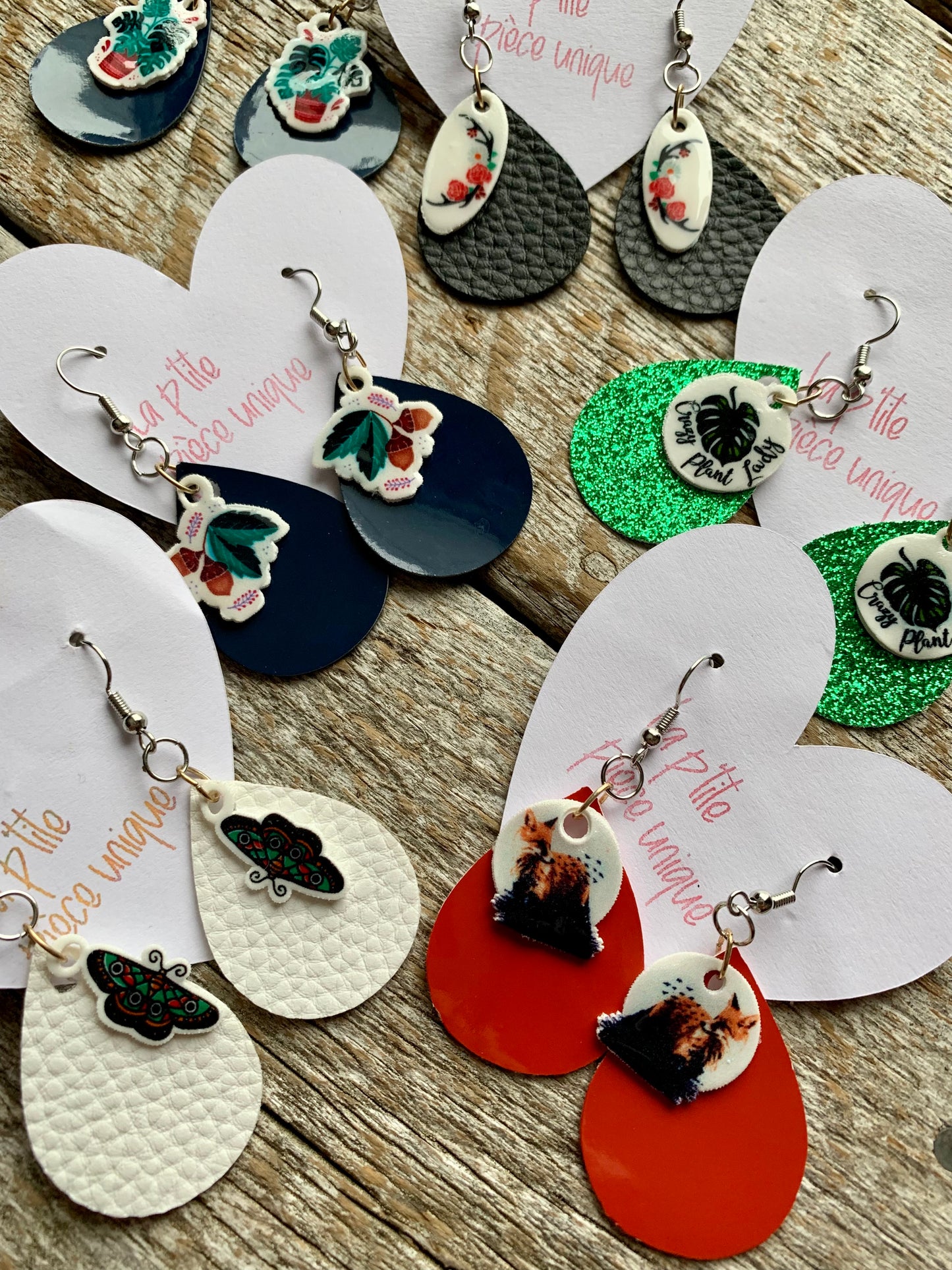 Boucles d’oreilles Cuirette & image