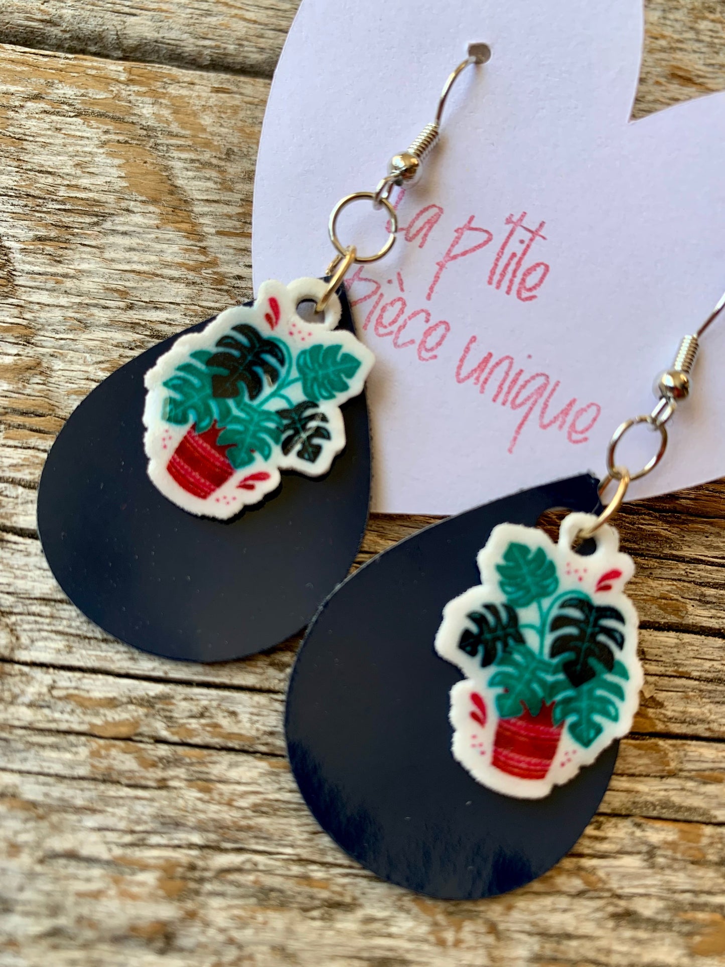 Boucles d’oreilles Cuirette & image
